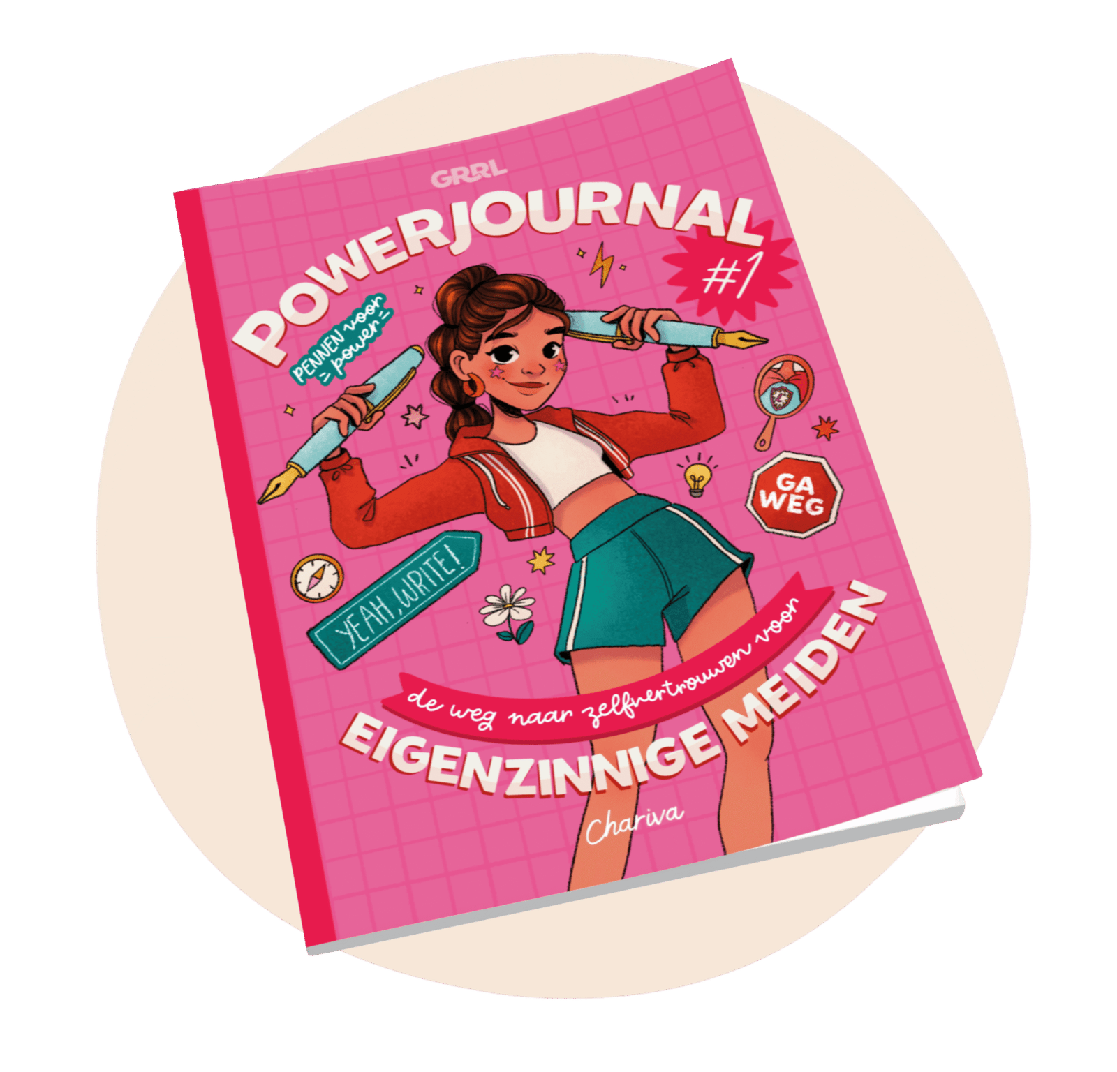 GRRL Powerjournal #1: voor zelfvertrouwen bij meiden 9+, image size:1600x1536
